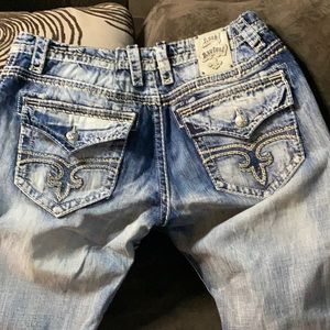 Men's Rock Revival Stone Washed Jeans